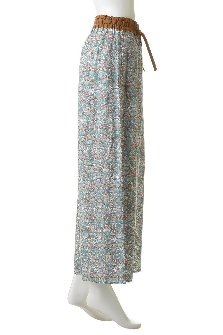 【キッドブルー/KID BLUE】の26LIBERTYプリントボトム 人気、トレンドファッション・服の通販 founy(ファニー) 　ファッション　Fashion　レディースファッション　Fashion for Women　お家時間・ステイホーム　Stay Home / At Home　クロップド　Cropped, Short Length　パジャマ　Pajamas, Sleepwear　プリント　Print, Printed Pattern　ボトム　Bottoms, Lower Wear　リボン　Ribbon, Bow　リラックス　Relax, Relaxed Fit　ワイド　Wide, Wide Fit　新作・新入荷　New Arrivals / New In　other-3|ID: prp329100004941649 ipo3291000000037088190