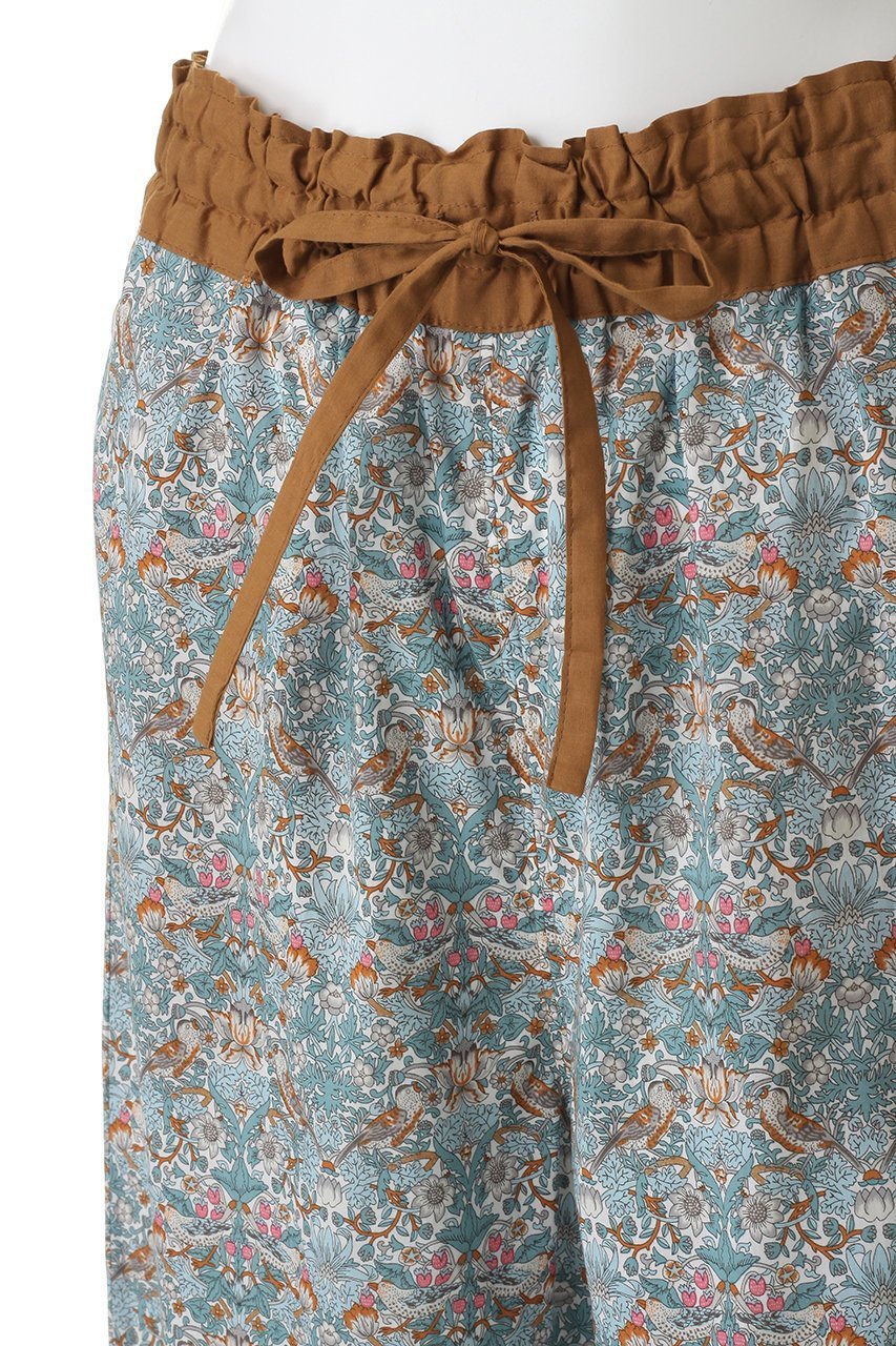 【キッドブルー/KID BLUE】の26LIBERTYプリントボトム 人気、トレンドファッション・服の通販 founy(ファニー) 　ファッション　Fashion　レディースファッション　Fashion for Women　お家時間・ステイホーム　Stay Home / At Home　クロップド　Cropped, Short Length　パジャマ　Pajamas, Sleepwear　プリント　Print, Printed Pattern　ボトム　Bottoms, Lower Wear　リボン　Ribbon, Bow　リラックス　Relax, Relaxed Fit　ワイド　Wide, Wide Fit　新作・新入荷　New Arrivals / New In　other-5|ID: prp329100004941649 ipo3291000000037088192