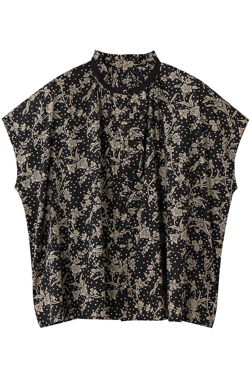 【キッドブルー/KID BLUE】の26LIBERTYプリントトップス インテリア・キッズ・メンズ・レディースファッション・服の通販 founy(ファニー) 　ファッション　Fashion　レディースファッション　Fashion for Women　トップス・カットソー　Cut & Sew Tops　パジャマ　Pajamas, Sleepwear　プリント　Print, Printed Pattern　リラックス　Relax, Relaxed Fit　新作・新入荷　New Arrivals / New In　ブラック|ID: prp329100004941650 ipo3291000000037088195