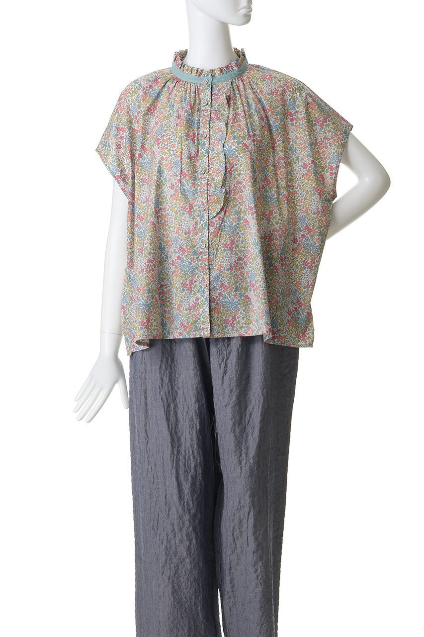 【キッドブルー/KID BLUE】の26LIBERTYプリントトップス 人気、トレンドファッション・服の通販 founy(ファニー) 　ファッション　Fashion　レディースファッション　Fashion for Women　トップス・カットソー　Cut & Sew Tops　パジャマ　Pajamas, Sleepwear　プリント　Print, Printed Pattern　リラックス　Relax, Relaxed Fit　新作・新入荷　New Arrivals / New In　other-2|ID: prp329100004941650 ipo3291000000037088197