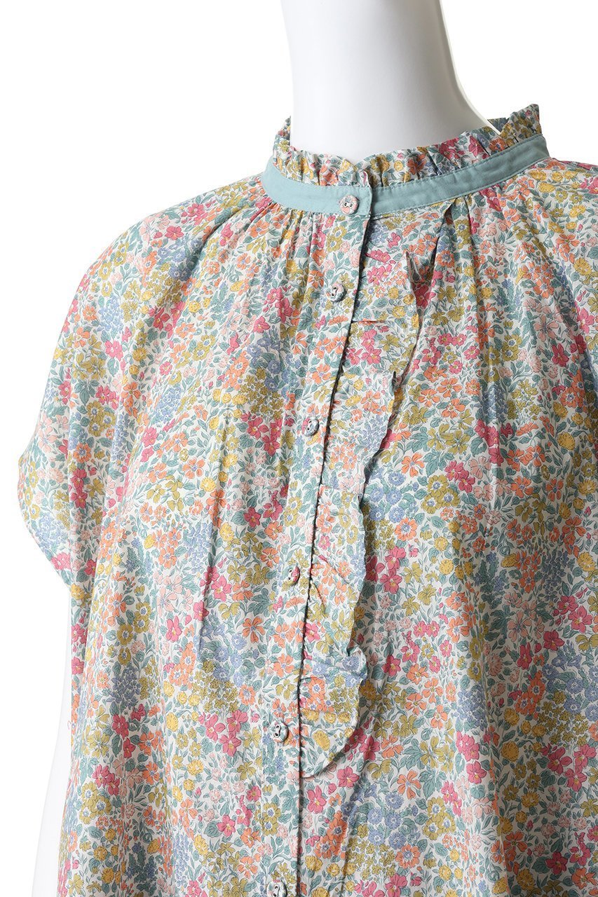 【キッドブルー/KID BLUE】の26LIBERTYプリントトップス 人気、トレンドファッション・服の通販 founy(ファニー) 　ファッション　Fashion　レディースファッション　Fashion for Women　トップス・カットソー　Cut & Sew Tops　パジャマ　Pajamas, Sleepwear　プリント　Print, Printed Pattern　リラックス　Relax, Relaxed Fit　新作・新入荷　New Arrivals / New In　other-5|ID: prp329100004941650 ipo3291000000037088200