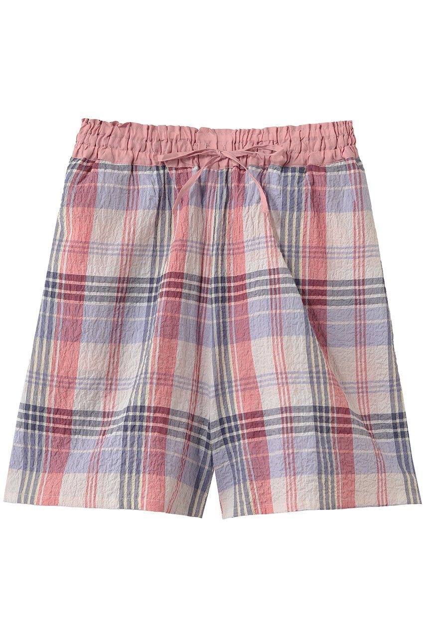 【キッドブルー/KID BLUE】の26シャーリングチェックボトム 人気、トレンドファッション・服の通販 founy(ファニー) 　ファッション　Fashion　レディースファッション　Fashion for Women　シャーリング　Shirring, Ruched　チェック　Check, Plaid, Tartan　パジャマ　Pajamas, Sleepwear　ボトム　Bottoms, Lower Wear　リラックス　Relax, Relaxed Fit　ワイド　Wide, Wide Fit　新作・新入荷　New Arrivals / New In　 other-1|ID: prp329100004941651 ipo3291000000037088201