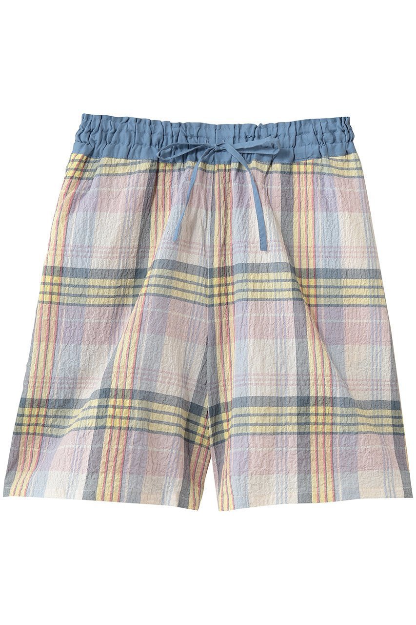 【キッドブルー/KID BLUE】の26シャーリングチェックボトム インテリア・キッズ・メンズ・レディースファッション・服の通販 founy(ファニー) 　ファッション　Fashion　レディースファッション　Fashion for Women　シャーリング　Shirring, Ruched　チェック　Check, Plaid, Tartan　パジャマ　Pajamas, Sleepwear　ボトム　Bottoms, Lower Wear　リラックス　Relax, Relaxed Fit　ワイド　Wide, Wide Fit　新作・新入荷　New Arrivals / New In　マルチ|ID: prp329100004941651 ipo3291000000037088204