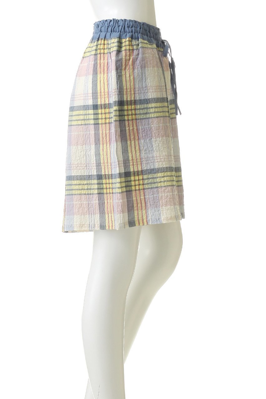 【キッドブルー/KID BLUE】の26シャーリングチェックボトム 人気、トレンドファッション・服の通販 founy(ファニー) 　ファッション　Fashion　レディースファッション　Fashion for Women　シャーリング　Shirring, Ruched　チェック　Check, Plaid, Tartan　パジャマ　Pajamas, Sleepwear　ボトム　Bottoms, Lower Wear　リラックス　Relax, Relaxed Fit　ワイド　Wide, Wide Fit　新作・新入荷　New Arrivals / New In　other-3|ID: prp329100004941651 ipo3291000000037088206