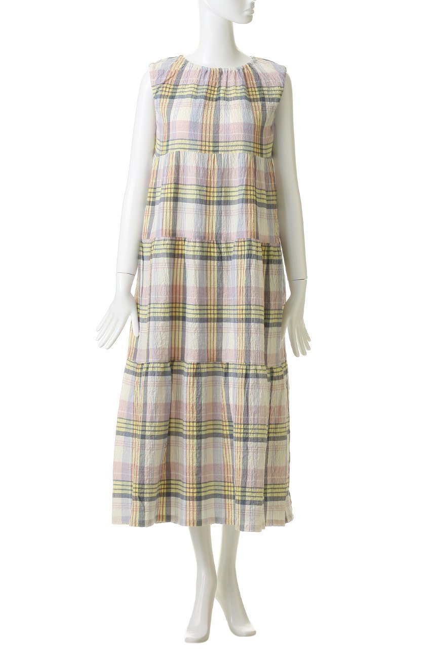 【キッドブルー/KID BLUE】の26シャーリングチェックナイティ 人気、トレンドファッション・服の通販 founy(ファニー) 　ファッション　Fashion　レディースファッション　Fashion for Women　ワンピース　Dresses　シャーリング　Shirring, Ruched　パジャマ　Pajamas, Sleepwear　マキシ　Maxi, Full Length　リゾート　Resort, Vacation Style　夏　Summer　新作・新入荷　New Arrivals / New In　other-2|ID: prp329100004941652 ipo3291000000037088213