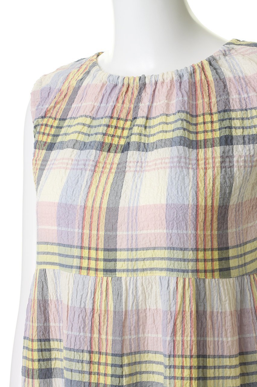 【キッドブルー/KID BLUE】の26シャーリングチェックナイティ 人気、トレンドファッション・服の通販 founy(ファニー) 　ファッション　Fashion　レディースファッション　Fashion for Women　ワンピース　Dresses　シャーリング　Shirring, Ruched　パジャマ　Pajamas, Sleepwear　マキシ　Maxi, Full Length　リゾート　Resort, Vacation Style　夏　Summer　新作・新入荷　New Arrivals / New In　other-5|ID: prp329100004941652 ipo3291000000037088216