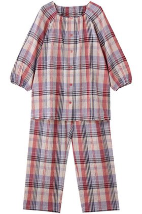 【キッドブルー/KID BLUE】 26シャーリングチェックパジャマ人気、トレンドファッション・服の通販 founy(ファニー) ファッション Fashion レディースファッション Fashion for Women トップス・カットソー Cut & Sew Tops シャーリング Shirring, Ruched チェック Check, Plaid, Tartan パジャマ Pajamas, Sleepwear ボトム Bottoms, Lower Wear リラックス Relax, Relaxed Fit 新作・新入荷 New Arrivals / New In |ID:prp329100004941653