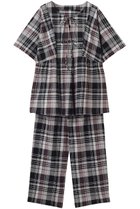 【キッドブルー/KID BLUE】の26シャーリングチェックパジャマ 人気、トレンドファッション・服の通販 founy(ファニー) ファッション Fashion レディースファッション Fashion for Women トップス・カットソー Cut & Sew Tops シャーリング Shirring, Ruched チェック Check, Plaid, Tartan パジャマ Pajamas, Sleepwear リボン Ribbon, Bow 夏 Summer 新作・新入荷 New Arrivals / New In thumbnail ブラック|ID: prp329100004941654 ipo3291000000037088228