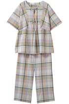 【キッドブルー/KID BLUE】の26シャーリングチェックパジャマ 人気、トレンドファッション・服の通販 founy(ファニー) ファッション Fashion レディースファッション Fashion for Women トップス・カットソー Cut & Sew Tops シャーリング Shirring, Ruched チェック Check, Plaid, Tartan パジャマ Pajamas, Sleepwear リボン Ribbon, Bow 夏 Summer 新作・新入荷 New Arrivals / New In thumbnail マルチ|ID: prp329100004941654 ipo3291000000037088229