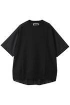 【メゾンスペシャル/MAISON SPECIAL】の布帛ドッキング S/S ニットTEE 人気、トレンドファッション・服の通販 founy(ファニー) ファッション Fashion レディースファッション Fashion for Women トップス・カットソー Cut & Sew Tops ニット Knit Tops & Sweaters シャツ・ブラウス・オフィスカジュアル Elegant Blouses & Button-Ups ロングTシャツ・Tシャツ Longline T-Shirts & Tees カットソー・ベーシックTシャツ Cut-and-Sewn Tops / Stretch Tees & Basics ユニセックス Unisex, Genderless ショート Short, Short Length シンプル Simple, Minimal ストライプ Stripe, Striped Pattern スリーブ Sleeve, Long Sleeve / Short Sleeve ドッキング Docking, Mixed Material 夏 Summer 新作・新入荷 New Arrivals / New In S/S・春夏 SS, Spring/Summer, Warm Season 畦 Ribbed Knit thumbnail BLK(ブラック)|ID: prp329100004941656 ipo3291000000037088244