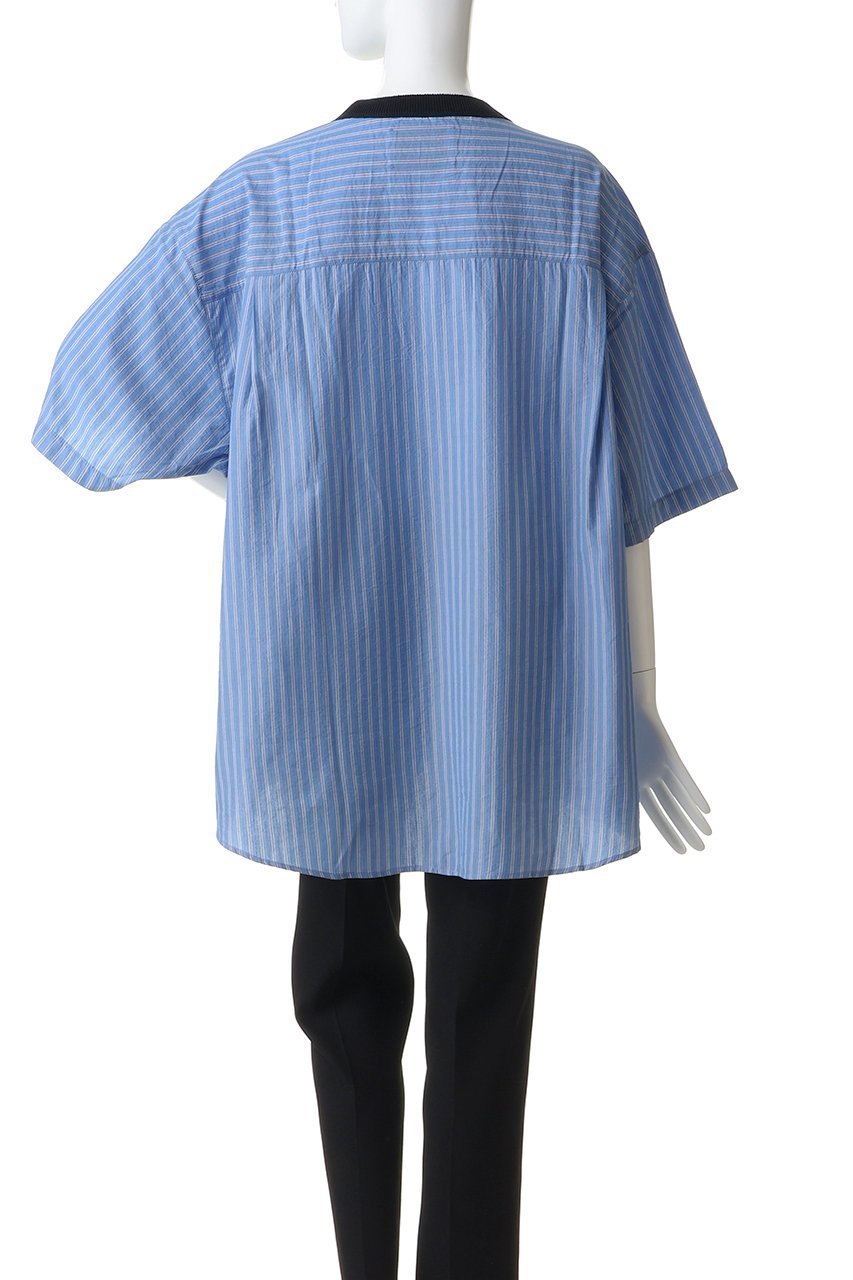 【メゾンスペシャル/MAISON SPECIAL】の布帛ドッキング S/S ニットTEE 人気、トレンドファッション・服の通販 founy(ファニー) 　ファッション　Fashion　レディースファッション　Fashion for Women　トップス・カットソー　Cut & Sew Tops　ニット　Knit Tops & Sweaters　シャツ・ブラウス・オフィスカジュアル　Elegant Blouses & Button-Ups　ロングTシャツ・Tシャツ　Longline T-Shirts & Tees　カットソー・ベーシックTシャツ　Cut-and-Sewn Tops / Stretch Tees & Basics　ユニセックス　Unisex, Genderless　ショート　Short, Short Length　シンプル　Simple, Minimal　ストライプ　Stripe, Striped Pattern　スリーブ　Sleeve, Long Sleeve / Short Sleeve　ドッキング　Docking, Mixed Material　夏　Summer　新作・新入荷　New Arrivals / New In　S/S・春夏　SS, Spring/Summer, Warm Season　畦　Ribbed Knit　other-4|ID: prp329100004941656 ipo3291000000037088248