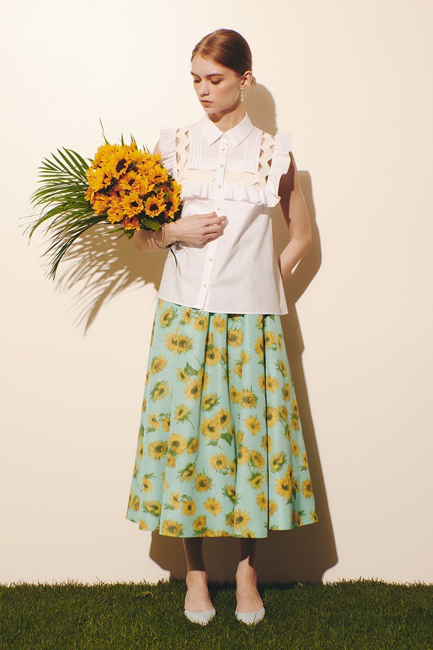 【アルアバイル/allureville】の【LOULOU WILLOUGHBY】フランジェンテブラウス 人気、トレンドファッション・服の通販 founy(ファニー) 　ファッション　Fashion　レディースファッション　Fashion for Women　トップス・カットソー　Cut & Sew Tops　キャミソール&ノースリーブ　Camisoles & Sleeveless Tops　シャツ・ブラウス・オフィスカジュアル　Elegant Blouses & Button-Ups　ノースリーブ　Sleeveless, No-Sleeve　フリル　Frill, Ruffle　夏　Summer　新作・新入荷　New Arrivals / New In　other-7|ID: prp329100004941658 ipo3291000000037088263