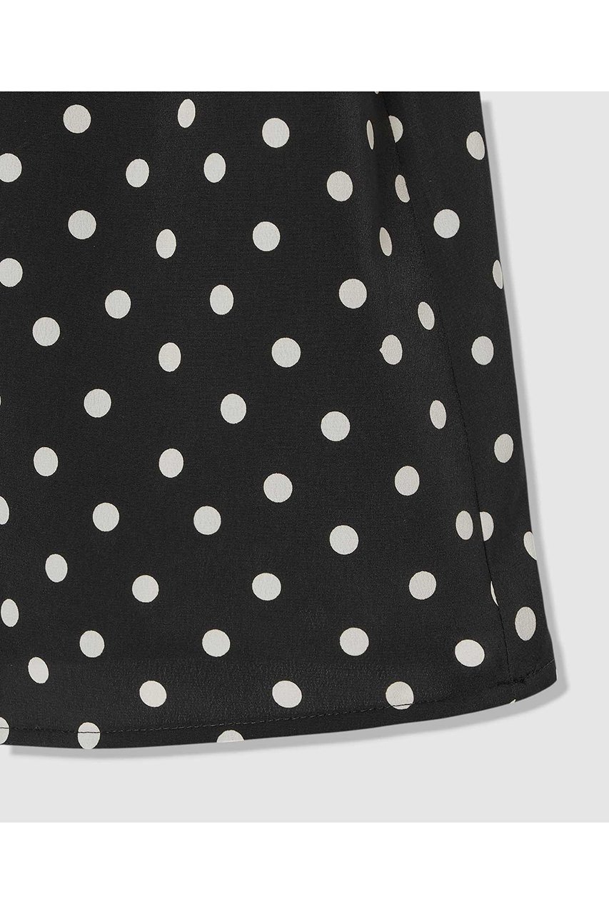 【アルアバイル/allureville】の【LOULOU WILLOUGHBY】デシンドットリボンブラウス 人気、トレンドファッション・服の通販 founy(ファニー) 　ファッション　Fashion　レディースファッション　Fashion for Women　トップス・カットソー　Cut & Sew Tops　シャツ・ブラウス・オフィスカジュアル　Elegant Blouses & Button-Ups　おすすめ　Recommended / Our Picks　クラシカル　Classical, Vintage-Inspired　ショート　Short, Short Length　スタンド　Stand Collar, Upright Stand　スリーブ　Sleeve, Long Sleeve / Short Sleeve　ドット　Polka Dot, Dot Pattern　プリント　Print, Printed Pattern　リボン　Ribbon, Bow　新作・新入荷　New Arrivals / New In　other-7|ID: prp329100004941659 ipo3291000000037088273