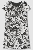 【アルアバイル/allureville】の【LOULOU WILLOUGHBY】モノトーンフラワープリントリボンワンピース 人気、トレンドファッション・服の通販 founy(ファニー) ファッション Fashion レディースファッション Fashion for Women ワンピース Dresses チュニック Tunic Tops & Dresses おすすめ Recommended / Our Picks カラフル Colorful Design チュニック Tunic, Long Top フェミニン Feminine, Girly フレア Flare, Flared プリント Print, Printed Pattern モノトーン Monotone, Black and White リボン Ribbon, Bow エレガント 上品 Elegant 夏 Summer 新作・新入荷 New Arrivals / New In |ID:prp329100004941660