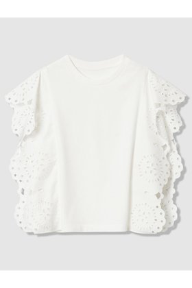 【アルアバイル/allureville】 【LOULOU WILLOUGHBY】スカラレーストリミングTシャツ人気、トレンドファッション・服の通販 founy(ファニー) ファッション Fashion レディースファッション Fashion for Women トップス・カットソー Cut & Sew Tops シャツ・ブラウス・オフィスカジュアル Elegant Blouses & Button-Ups ロングTシャツ・Tシャツ Longline T-Shirts & Tees カットソー・ベーシックTシャツ Cut-and-Sewn Tops / Stretch Tees & Basics おすすめ Recommended / Our Picks なめらか Smooth, Silky Texture ショート Short, Short Length スカラップ Scallop, Scalloped Edge スリーブ Sleeve, Long Sleeve / Short Sleeve セットアップ Set-Up, Coordinated Outfit ノースリーブ Sleeveless, No-Sleeve ボックス Boxy, Box Shape リネン Linen, Linen Fabric 夏 Summer 新作・新入荷 New Arrivals / New In |ID:prp329100004941662