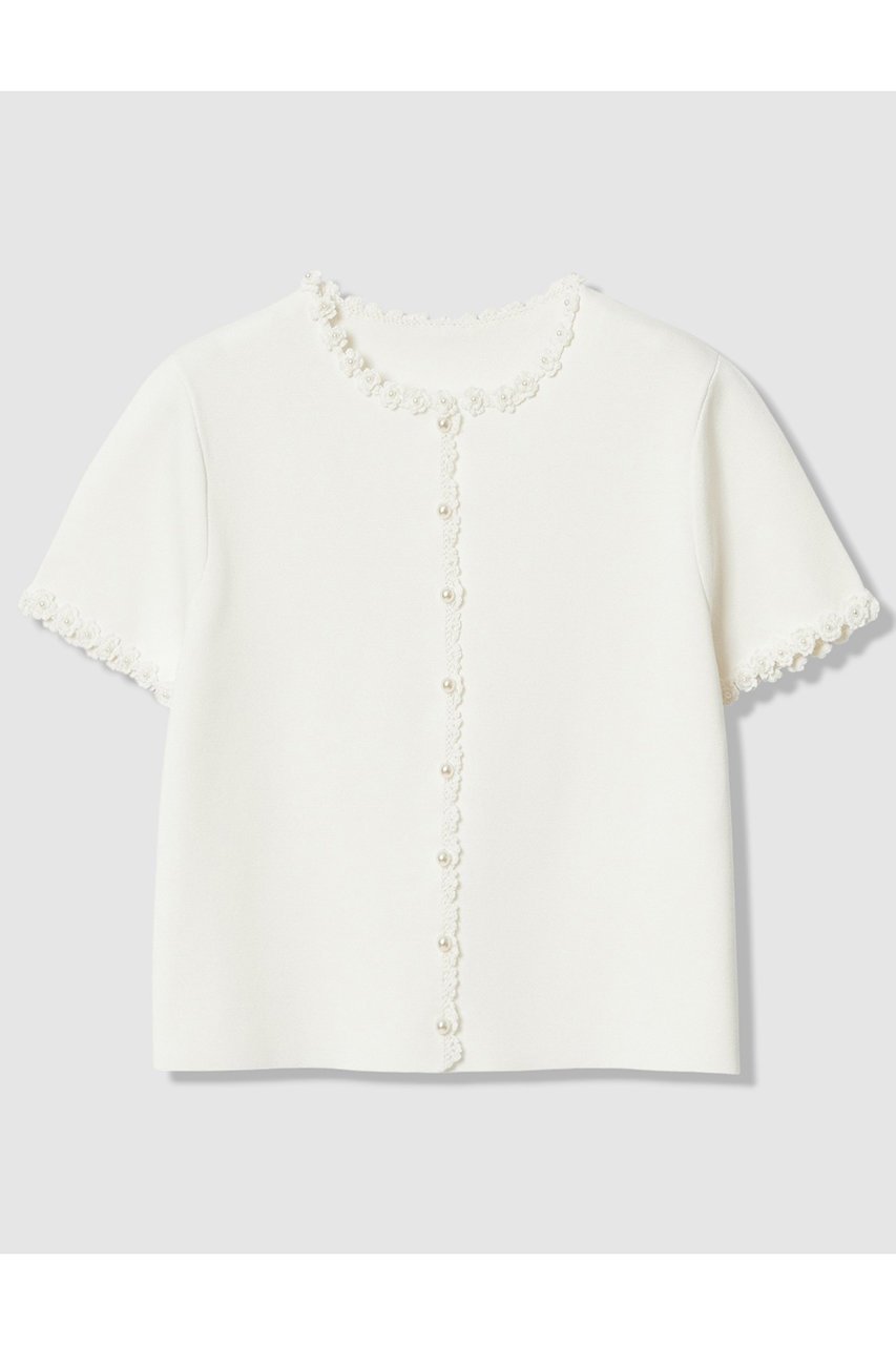 【アルアバイル/allureville】の【LOULOU WILLOUGHBY】クロッシェフラワージャケットカーディガン インテリア・キッズ・メンズ・レディースファッション・服の通販 founy(ファニー) 　ファッション　Fashion　レディースファッション　Fashion for Women　おすすめ　Recommended / Our Picks　カーディガン　Cardigan, Knitwear　ジャケット　Jacket, Outerwear　セットアップ　Set-Up, Coordinated Outfit　ノースリーブ　Sleeveless, No-Sleeve　ミラノリブ　Milano Rib, Milano Stitch　新作・新入荷　New Arrivals / New In　オフホワイト|ID: prp329100004941663 ipo3291000000037088303