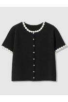 【アルアバイル/allureville】の【LOULOU WILLOUGHBY】クロッシェフラワージャケットカーディガン ブラック系|ID: prp329100004941663 ipo3291000000037088304