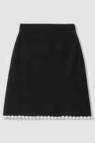 【アルアバイル/allureville】の【LOULOU WILLOUGHBY】クロッシェフラワーミニスカート ブラック系|ID: prp329100004941664 ipo3291000000037088314