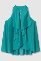 【アルアバイル/allureville】の【LOULOU WILLOUGHBY】ラッフルレイヤーアメスリブラウス ブルーグリーン|ID: prp329100004941665 ipo3291000000037088324