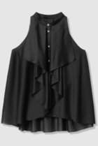 【アルアバイル/allureville】の【LOULOU WILLOUGHBY】ラッフルレイヤーアメスリブラウス ブラック|ID: prp329100004941665 ipo3291000000037088325