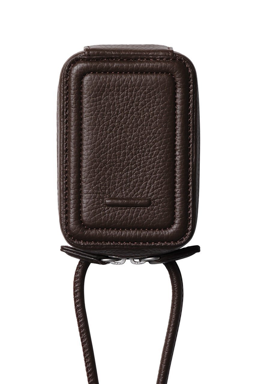 【オブジェクツアイオー/objcts.io】のショルダーストラップ付マイクロバッグ(iPhoneアクセサリー ) インテリア・キッズ・メンズ・レディースファッション・服の通販 founy(ファニー) 　ファッション　Fashion　レディースファッション　Fashion for Women　iPhone アイフォーン　iPhone　ユニセックス　Unisex, Genderless　アクセサリー　Fashion Accessories　スマート　Smart, Elegant　ポケット　Pocket, Pocket Detail　ポーチ　Pouch, Small Case　ラップ　Wrap, Wrap Design　リップ　Lip, Lip Motif　再入荷　Restock / Back in Stock　ダークブラウン|ID: prp329100004941673 ipo3291000000037088396