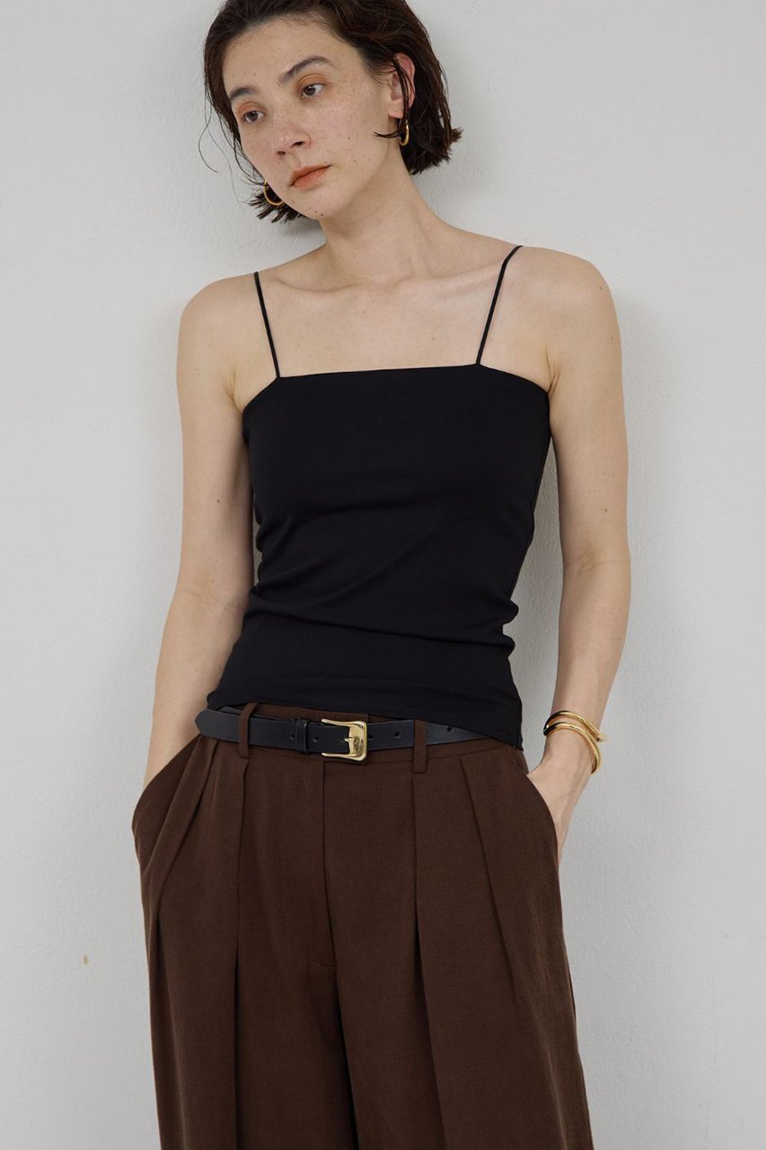 【ガリャルダガランテ/GALLARDAGALANTE】のカップ付きベアキャミソール 人気、トレンドファッション・服の通販 founy(ファニー) 　ファッション　Fashion　レディースファッション　Fashion for Women　トップス・カットソー　Cut & Sew Tops　キャミソール&ノースリーブ　Camisoles & Sleeveless Tops　シャツ・ブラウス・オフィスカジュアル　Elegant Blouses & Button-Ups　ロングTシャツ・Tシャツ　Longline T-Shirts & Tees　カットソー・ベーシックTシャツ　Cut-and-Sewn Tops / Stretch Tees & Basics　インナー　Innerwear　キャミソール　Camisole, Spaghetti Strap Top　タンク　Tank Top, Sleeveless Top　ラップ　Wrap, Wrap Design　新作・新入荷　New Arrivals / New In　other-5|ID: prp329100004942410 ipo3291000000037094797