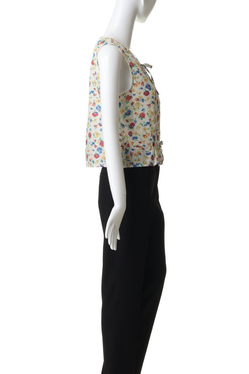 【マザー/MOTHER】のTHE LOVE LETTER TOP フラワープリントブラウス (RWL) 人気、トレンドファッション・服の通販 founy(ファニー) 　ファッション　Fashion　レディースファッション　Fashion for Women　トップス・カットソー　Cut & Sew Tops　キャミソール&ノースリーブ　Camisoles & Sleeveless Tops　シャツ・ブラウス・オフィスカジュアル　Elegant Blouses & Button-Ups　花柄・フラワープリント・モチーフ　Floral Prints & Motifs / Flower Pattern Tops　デニム　Denim, Jeans Material　ノースリーブ　Sleeveless, No-Sleeve　フラワー　Flower, Floral　フレア　Flare, Flared　プリント　Print, Printed Pattern　ミックス　Mix, Mixed Style　リボン　Ribbon, Bow　夏　Summer　新作・新入荷　New Arrivals / New In　春　Spring　S/S・春夏　SS, Spring/Summer, Warm Season　other-3|ID: prp329100004942417 ipo3291000000037094850