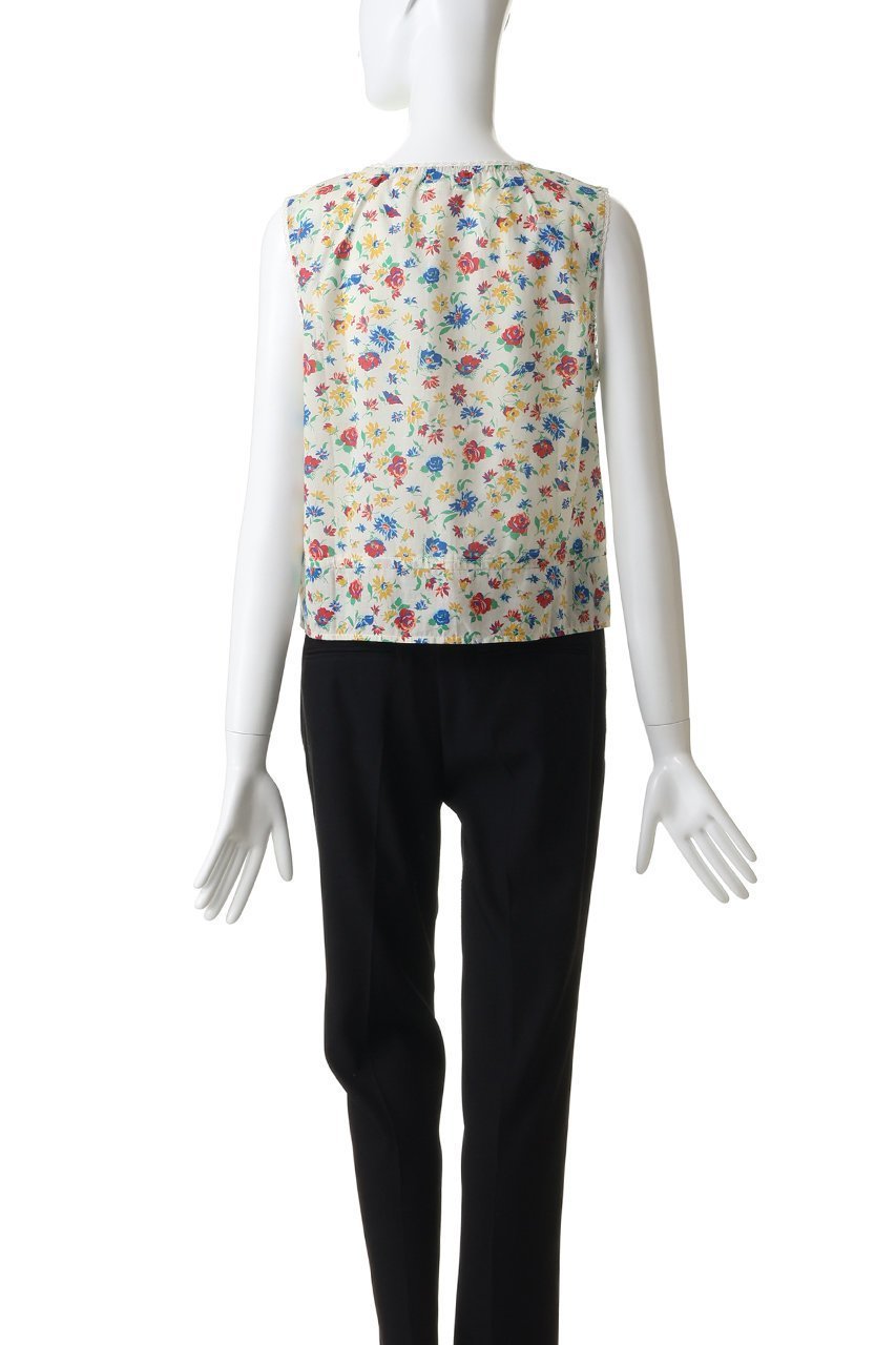 【マザー/MOTHER】のTHE LOVE LETTER TOP フラワープリントブラウス (RWL) 人気、トレンドファッション・服の通販 founy(ファニー) 　ファッション　Fashion　レディースファッション　Fashion for Women　トップス・カットソー　Cut & Sew Tops　キャミソール&ノースリーブ　Camisoles & Sleeveless Tops　シャツ・ブラウス・オフィスカジュアル　Elegant Blouses & Button-Ups　花柄・フラワープリント・モチーフ　Floral Prints & Motifs / Flower Pattern Tops　デニム　Denim, Jeans Material　ノースリーブ　Sleeveless, No-Sleeve　フラワー　Flower, Floral　フレア　Flare, Flared　プリント　Print, Printed Pattern　ミックス　Mix, Mixed Style　リボン　Ribbon, Bow　夏　Summer　新作・新入荷　New Arrivals / New In　春　Spring　S/S・春夏　SS, Spring/Summer, Warm Season　other-4|ID: prp329100004942417 ipo3291000000037094851