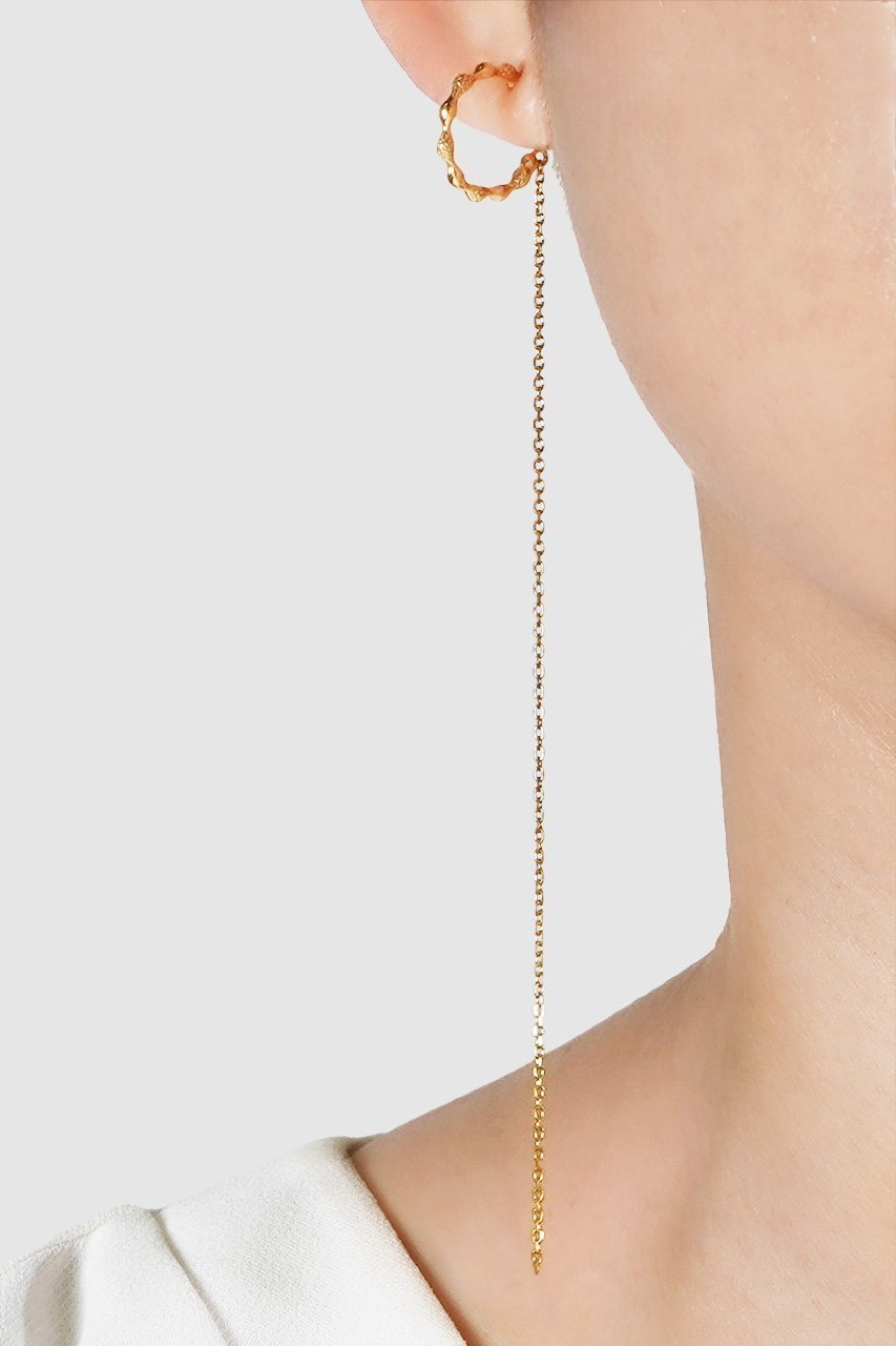 【アヤミ ジュエリー/AYAMI jewelry】のHoop Chain シングルピアス(片耳用) 人気、トレンドファッション・服の通販 founy(ファニー) 　ファッション　Fashion　レディースファッション　Fashion for Women　ジュエリー　Jewelry　ファッションリング　Fashion Rings　イヤリング・フープ・ドロップタイプ　Hoop, Drop & Clip Earrings　アシンメトリー　Asymmetrical Style　イヤリング　Earrings　チェーン　Chain, Chain Strap　テクスチャー　Texture, Textured Fabric　フープ　Hoop, Hoop Earrings　ロング　Long, Long-Length　新作・新入荷　New Arrivals / New In　片耳　One-Ear, Single Earring　other-2|ID: prp329100004942419 ipo3291000000037094862