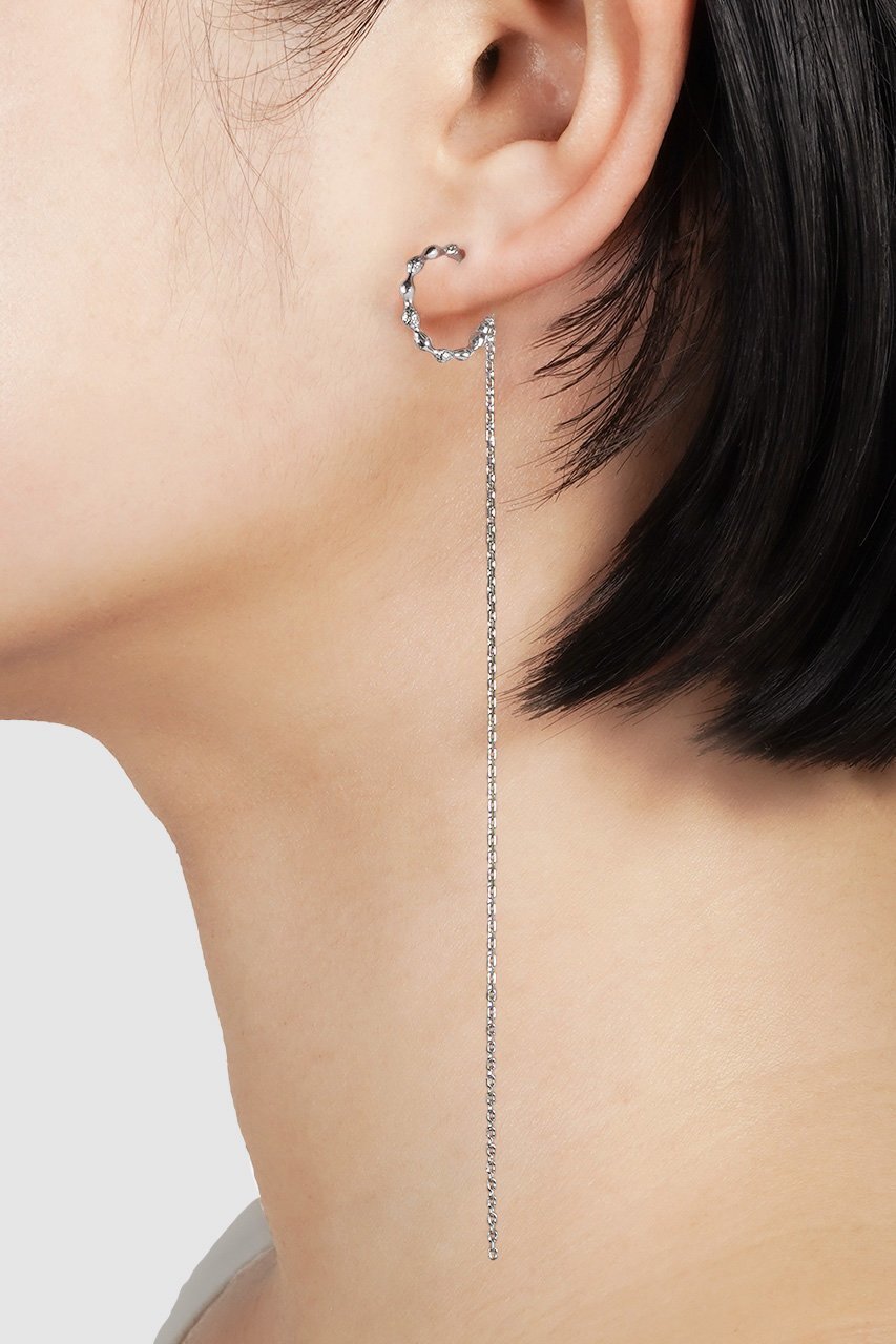 【アヤミ ジュエリー/AYAMI jewelry】のHoop Chain シングルピアス(片耳用) 人気、トレンドファッション・服の通販 founy(ファニー) 　ファッション　Fashion　レディースファッション　Fashion for Women　ジュエリー　Jewelry　ファッションリング　Fashion Rings　イヤリング・フープ・ドロップタイプ　Hoop, Drop & Clip Earrings　アシンメトリー　Asymmetrical Style　イヤリング　Earrings　チェーン　Chain, Chain Strap　テクスチャー　Texture, Textured Fabric　フープ　Hoop, Hoop Earrings　ロング　Long, Long-Length　新作・新入荷　New Arrivals / New In　片耳　One-Ear, Single Earring　other-4|ID: prp329100004942420 ipo3291000000037094869