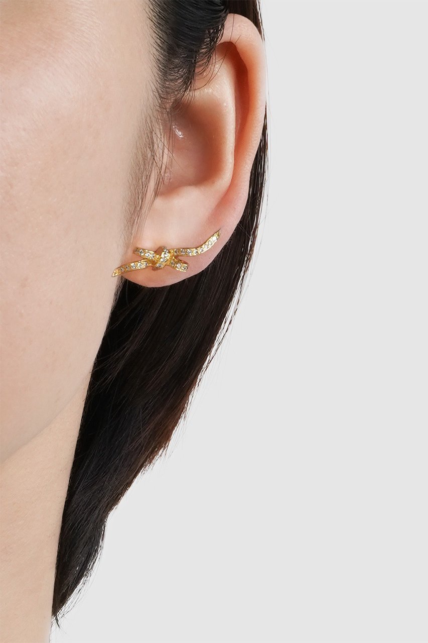 【アヤミ ジュエリー/AYAMI jewelry】のAiry Ribbon シングルピアス(片耳用) 人気、トレンドファッション・服の通販 founy(ファニー) 　ファッション　Fashion　レディースファッション　Fashion for Women　ジュエリー　Jewelry　ファッションリング　Fashion Rings　イヤリング・フープ・ドロップタイプ　Hoop, Drop & Clip Earrings　イヤリング　Earrings　エアリー　Airy Texture　フォルム　Silhouette, Form　モチーフ　Motif, Design Theme　リボン　Ribbon, Bow　新作・新入荷　New Arrivals / New In　片耳　One-Ear, Single Earring　other-2|ID: prp329100004942430 ipo3291000000037094919