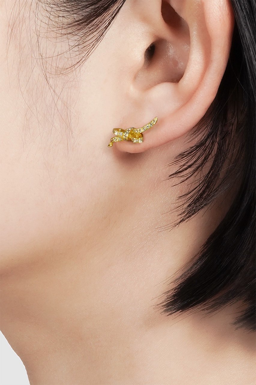 【アヤミ ジュエリー/AYAMI jewelry】のAiry Ribbon シングルピアス(片耳用) 人気、トレンドファッション・服の通販 founy(ファニー) 　ファッション　Fashion　レディースファッション　Fashion for Women　ジュエリー　Jewelry　ファッションリング　Fashion Rings　イヤリング・フープ・ドロップタイプ　Hoop, Drop & Clip Earrings　イヤリング　Earrings　エアリー　Airy Texture　フォルム　Silhouette, Form　モチーフ　Motif, Design Theme　リボン　Ribbon, Bow　新作・新入荷　New Arrivals / New In　片耳　One-Ear, Single Earring　other-4|ID: prp329100004942430 ipo3291000000037094921