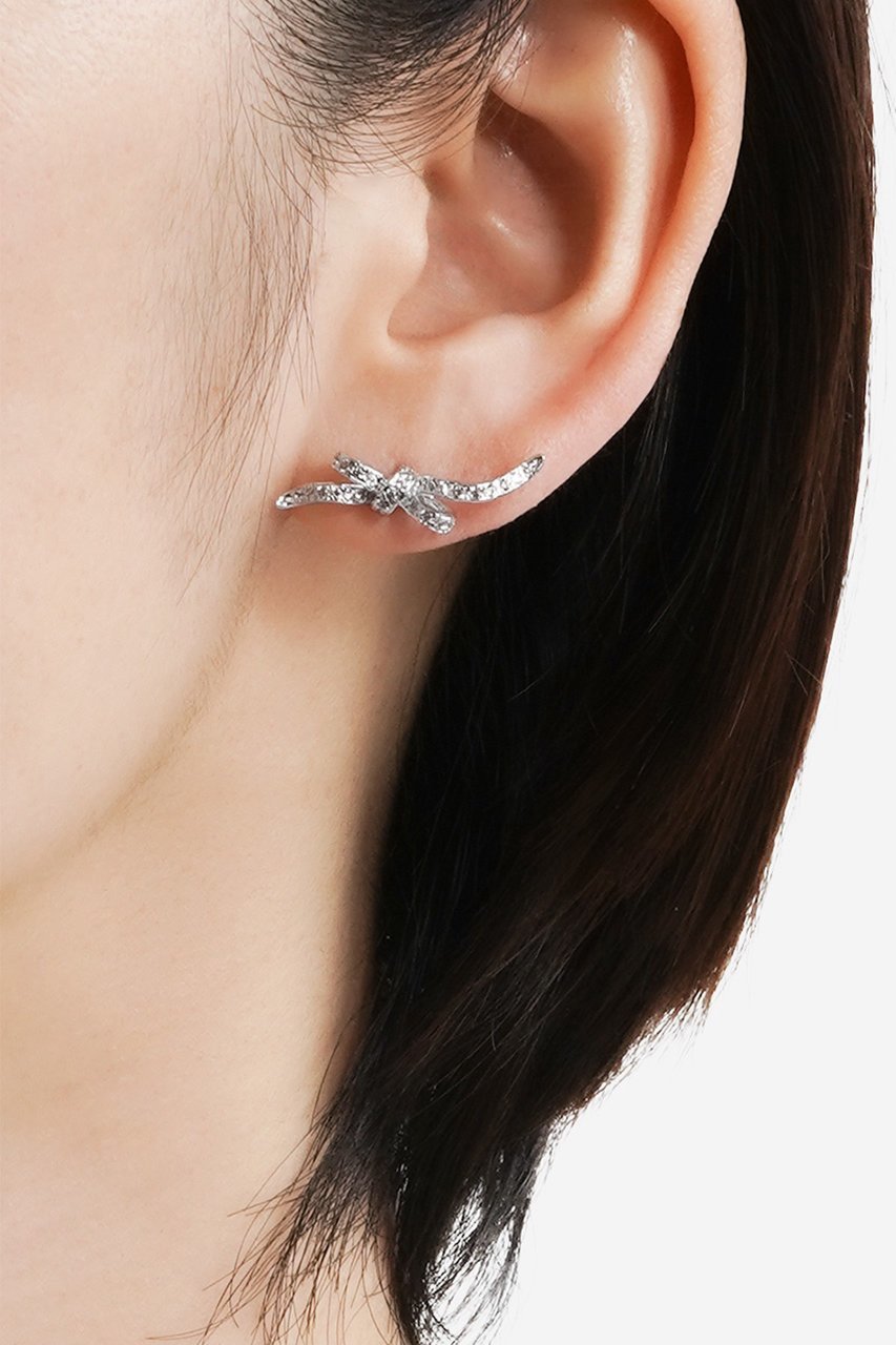 【アヤミ ジュエリー/AYAMI jewelry】のAiry Ribbon シングルピアス(片耳用) 人気、トレンドファッション・服の通販 founy(ファニー) 　ファッション　Fashion　レディースファッション　Fashion for Women　ジュエリー　Jewelry　ファッションリング　Fashion Rings　イヤリング・フープ・ドロップタイプ　Hoop, Drop & Clip Earrings　イヤリング　Earrings　エアリー　Airy Texture　フォルム　Silhouette, Form　モチーフ　Motif, Design Theme　リボン　Ribbon, Bow　新作・新入荷　New Arrivals / New In　片耳　One-Ear, Single Earring　other-2|ID: prp329100004942431 ipo3291000000037094924