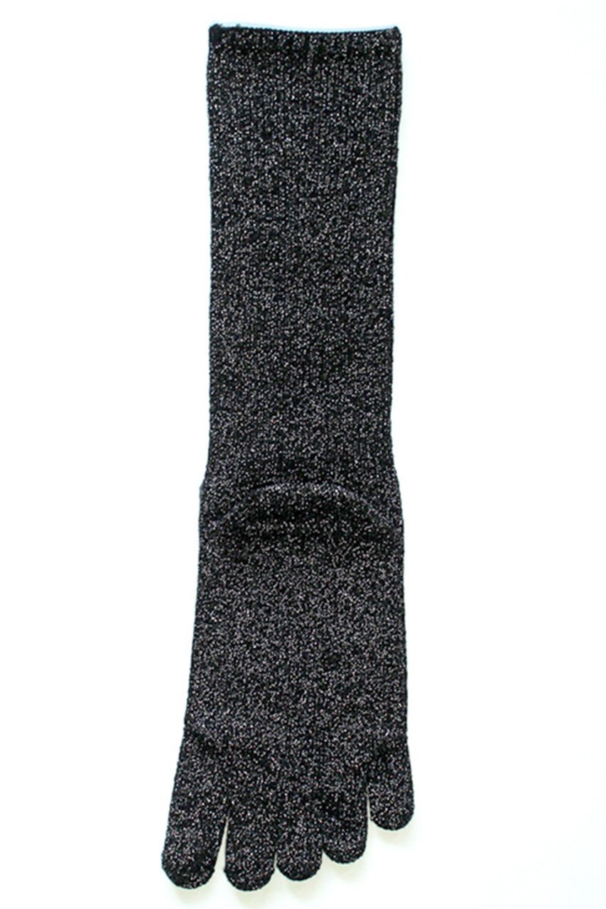 【ダブルアンドエフダブル/w&fw】のシルクコットンラメ5本指Wソックス インテリア・キッズ・メンズ・レディースファッション・服の通販 founy(ファニー) 　ファッション　Fashion　レディースファッション　Fashion for Women　ソックス&靴下　Socks & Hosiery　レッグウェア・ストッキング　Legwear & Hosiery　おすすめ　Recommended / Our Picks　シルク　Silk, 100% Silk　ソックス　Socks, Hosiery　ホールガーメント　WholeGarment, Seamless Knit　定番　Standard, Basic Item　ブラック|ID: prp329100004942439 ipo3291000000037094971