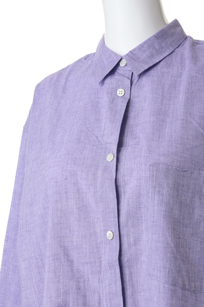 【エリオポール/heliopole】の【THREE DOTS】COTTON LINE シャツ 人気、トレンドファッション・服の通販 founy(ファニー) 　ファッション　Fashion　レディースファッション　Fashion for Women　トップス・カットソー　Cut & Sew Tops　シャツ・ブラウス・オフィスカジュアル　Elegant Blouses & Button-Ups　スタンダード　Standard, Basic　スリーブ　Sleeve, Long Sleeve / Short Sleeve　リネン　Linen, Linen Fabric　ロング　Long, Long-Length　夏　Summer　新作・新入荷　New Arrivals / New In　春　Spring　S/S・春夏　SS, Spring/Summer, Warm Season　other-5|ID: prp329100004942440 ipo3291000000037094979