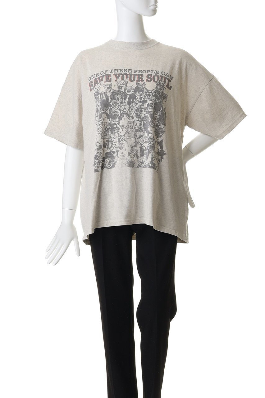 【エリオポール/heliopole】の【REMI RELIEF】HARD SP加工20/-天竺BIG Tシャツ 人気、トレンドファッション・服の通販 founy(ファニー) 　ファッション　Fashion　レディースファッション　Fashion for Women　トップス・カットソー　Cut & Sew Tops　シャツ・ブラウス・オフィスカジュアル　Elegant Blouses & Button-Ups　ロングTシャツ・Tシャツ　Longline T-Shirts & Tees　カットソー・ベーシックTシャツ　Cut-and-Sewn Tops / Stretch Tees & Basics　ショート　Short, Short Length　スリーブ　Sleeve, Long Sleeve / Short Sleeve　ハーフ　Half, Half-Length　フロント　Front, Front Design　プリント　Print, Printed Pattern　モチーフ　Motif, Design Theme　新作・新入荷　New Arrivals / New In　猫　Cat, Kitty　other-2|ID: prp329100004942443 ipo3291000000037094998