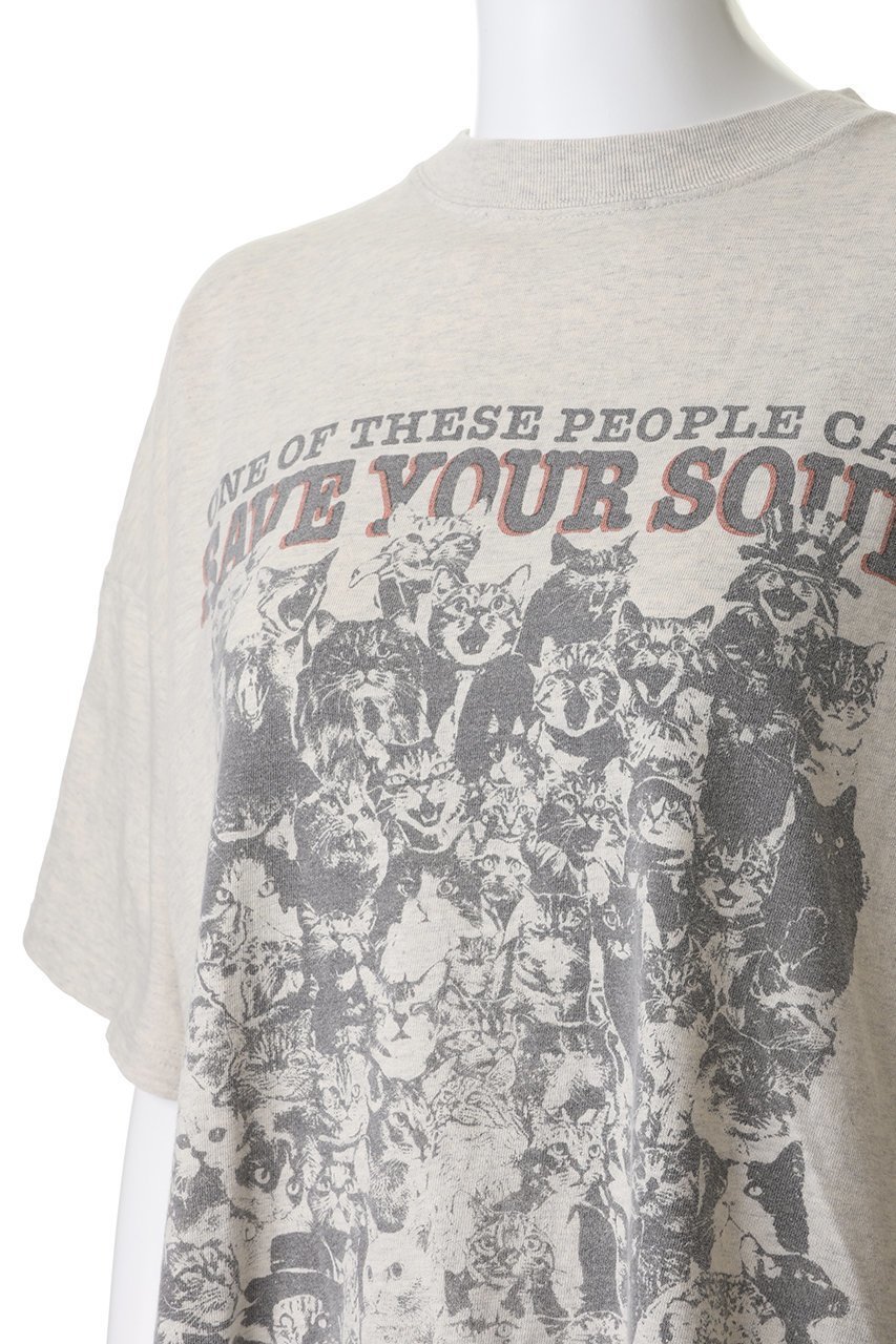 【エリオポール/heliopole】の【REMI RELIEF】HARD SP加工20/-天竺BIG Tシャツ 人気、トレンドファッション・服の通販 founy(ファニー) 　ファッション　Fashion　レディースファッション　Fashion for Women　トップス・カットソー　Cut & Sew Tops　シャツ・ブラウス・オフィスカジュアル　Elegant Blouses & Button-Ups　ロングTシャツ・Tシャツ　Longline T-Shirts & Tees　カットソー・ベーシックTシャツ　Cut-and-Sewn Tops / Stretch Tees & Basics　ショート　Short, Short Length　スリーブ　Sleeve, Long Sleeve / Short Sleeve　ハーフ　Half, Half-Length　フロント　Front, Front Design　プリント　Print, Printed Pattern　モチーフ　Motif, Design Theme　新作・新入荷　New Arrivals / New In　猫　Cat, Kitty　other-5|ID: prp329100004942443 ipo3291000000037095001