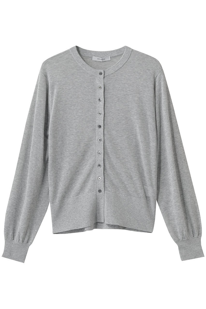 【エリオポール/heliopole】のシアーニットカーディガン インテリア・キッズ・メンズ・レディースファッション・服の通販 founy(ファニー) 　ファッション　Fashion　レディースファッション　Fashion for Women　トップス・カットソー　Cut & Sew Tops　ニット　Knit Tops & Sweaters　カーディガン・羽織り　Layered Style Cardigans　おすすめ　Recommended / Our Picks　カーディガン　Cardigan, Knitwear　シアー　Sheer, See-Through　シンプル　Simple, Minimal　セットアップ　Set-Up, Coordinated Outfit　ボーダー　Border, Stripe　夏　Summer　新作・新入荷　New Arrivals / New In　ライトグレー|ID: prp329100004942445 ipo3291000000037095010