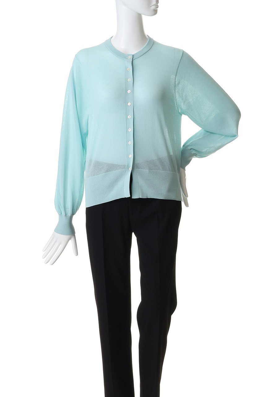 【エリオポール/heliopole】のシアーニットカーディガン 人気、トレンドファッション・服の通販 founy(ファニー) 　ファッション　Fashion　レディースファッション　Fashion for Women　トップス・カットソー　Cut & Sew Tops　ニット　Knit Tops & Sweaters　カーディガン・羽織り　Layered Style Cardigans　おすすめ　Recommended / Our Picks　カーディガン　Cardigan, Knitwear　シアー　Sheer, See-Through　シンプル　Simple, Minimal　セットアップ　Set-Up, Coordinated Outfit　ボーダー　Border, Stripe　夏　Summer　新作・新入荷　New Arrivals / New In　other-2|ID: prp329100004942445 ipo3291000000037095013