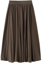 【エリオポール/heliopole】のコットンジャージースカート 人気、トレンドファッション・服の通販 founy(ファニー) ファッション Fashion レディースファッション Fashion for Women スカート Skirts ロングスカート Long Skirts / Maxi & Midi Skirts ギャザー Gathered, Ruffled フレア Flare, Flared ロング Long, Long-Length 新作・新入荷 New Arrivals / New In thumbnail ダークブラウン|ID: prp329100004942447 ipo3291000000037095030
