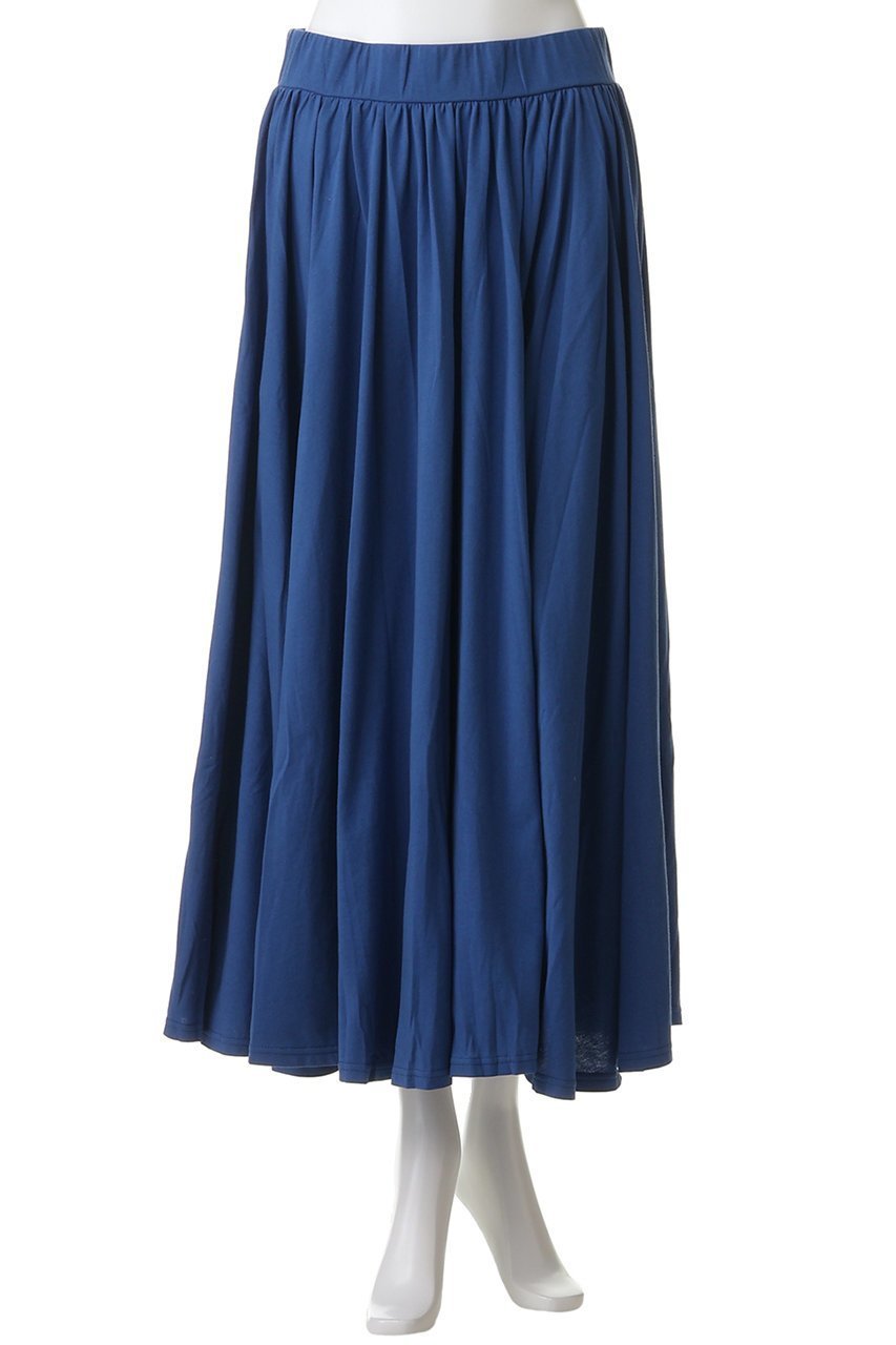 【エリオポール/heliopole】のコットンジャージースカート 人気、トレンドファッション・服の通販 founy(ファニー) 　ファッション　Fashion　レディースファッション　Fashion for Women　スカート　Skirts　ロングスカート　Long Skirts / Maxi & Midi Skirts　ギャザー　Gathered, Ruffled　フレア　Flare, Flared　ロング　Long, Long-Length　新作・新入荷　New Arrivals / New In　other-2|ID: prp329100004942447 ipo3291000000037095032