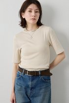 【ウィムガゼット/Whim Gazette】の半袖クルーネックテレコカットソー 人気、トレンドファッション・服の通販 founy(ファニー) ファッション Fashion レディースファッション Fashion for Women トップス・カットソー Cut & Sew Tops シャツ・ブラウス・オフィスカジュアル Elegant Blouses & Button-Ups ロングTシャツ・Tシャツ Longline T-Shirts & Tees カットソー・ベーシックTシャツ Cut-and-Sewn Tops / Stretch Tees & Basics インナー Innerwear カットソー Cut and Sewn Top ショート Short, Short Length シンプル Simple, Minimal ジャケット Jacket, Outerwear スマート Smart, Elegant スリーブ Sleeve, Long Sleeve / Short Sleeve テレコ Ribbed, Rib Stitch フィット Fit, Slim Fit フェミニン Feminine, Girly ブライト Bright, Shiny プレミアム Premium, High-End ベーシック Basic, Essential ボトム Bottoms, Lower Wear 半袖 Short Sleeve, Half Sleeve エレガント 上品 Elegant 新作・新入荷 New Arrivals / New In thumbnail ベージュ|ID: prp329100004942451 ipo3291000000037095065