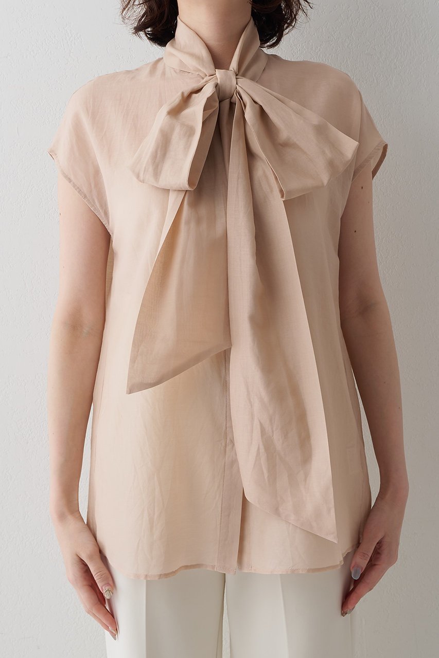 【ウィムガゼット/Whim Gazette】の【WEB&一部店舗限定カラーあり】コットンシルクボウブラウス 人気、トレンドファッション・服の通販 founy(ファニー) 　ファッション　Fashion　レディースファッション　Fashion for Women　トップス・カットソー　Cut & Sew Tops　シャツ・ブラウス・オフィスカジュアル　Elegant Blouses & Button-Ups　おすすめ　Recommended / Our Picks　エレガント 上品　Elegant　ショート　Short, Short Length　シルク　Silk, 100% Silk　シンプル　Simple, Minimal　スリーブ　Sleeve, Long Sleeve / Short Sleeve　セットアップ　Set-Up, Coordinated Outfit　フレンチ　French, French Style　ベビー　Baby, Babywear　ボトム　Bottoms, Lower Wear　新作・新入荷　New Arrivals / New In　other-6|ID: prp329100004942452 ipo3291000000037095081