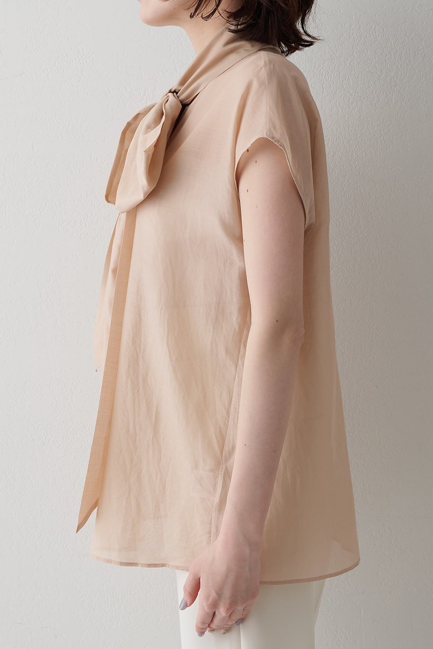 【ウィムガゼット/Whim Gazette】の【WEB&一部店舗限定カラーあり】コットンシルクボウブラウス 人気、トレンドファッション・服の通販 founy(ファニー) 　ファッション　Fashion　レディースファッション　Fashion for Women　トップス・カットソー　Cut & Sew Tops　シャツ・ブラウス・オフィスカジュアル　Elegant Blouses & Button-Ups　おすすめ　Recommended / Our Picks　エレガント 上品　Elegant　ショート　Short, Short Length　シルク　Silk, 100% Silk　シンプル　Simple, Minimal　スリーブ　Sleeve, Long Sleeve / Short Sleeve　セットアップ　Set-Up, Coordinated Outfit　フレンチ　French, French Style　ベビー　Baby, Babywear　ボトム　Bottoms, Lower Wear　新作・新入荷　New Arrivals / New In　other-7|ID: prp329100004942452 ipo3291000000037095082