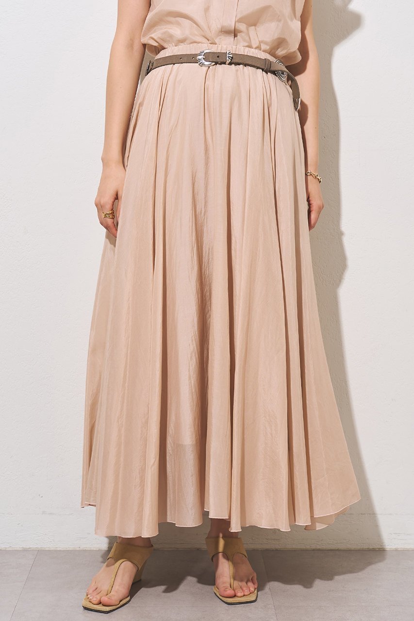 【ウィムガゼット/Whim Gazette】の【WEB&一部店舗限定カラーあり】コットンシルクフレアスカート インテリア・キッズ・メンズ・レディースファッション・服の通販 founy(ファニー) 　ファッション　Fashion　レディースファッション　Fashion for Women　スカート　Skirts　Aライン・フレアスカート　A-Line & Flared Skirts　ロングスカート　Long Skirts / Maxi & Midi Skirts　おすすめ　Recommended / Our Picks　エアリー　Airy Texture　ギャザー　Gathered, Ruffled　シルク　Silk, 100% Silk　セットアップ　Set-Up, Coordinated Outfit　ベビー　Baby, Babywear　ロング　Long, Long-Length　エレガント 上品　Elegant　夏　Summer　新作・新入荷　New Arrivals / New In　春　Spring　S/S・春夏　SS, Spring/Summer, Warm Season　ベビーピンク|ID: prp329100004942453 ipo3291000000037095086