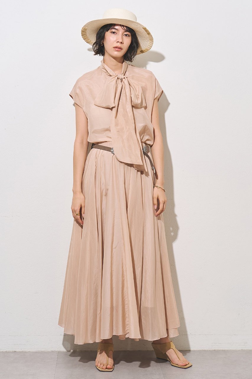 【ウィムガゼット/Whim Gazette】の【WEB&一部店舗限定カラーあり】コットンシルクフレアスカート 人気、トレンドファッション・服の通販 founy(ファニー) 　ファッション　Fashion　レディースファッション　Fashion for Women　スカート　Skirts　Aライン・フレアスカート　A-Line & Flared Skirts　ロングスカート　Long Skirts / Maxi & Midi Skirts　おすすめ　Recommended / Our Picks　エアリー　Airy Texture　ギャザー　Gathered, Ruffled　シルク　Silk, 100% Silk　セットアップ　Set-Up, Coordinated Outfit　ベビー　Baby, Babywear　ロング　Long, Long-Length　エレガント 上品　Elegant　夏　Summer　新作・新入荷　New Arrivals / New In　春　Spring　S/S・春夏　SS, Spring/Summer, Warm Season　other-6|ID: prp329100004942453 ipo3291000000037095091