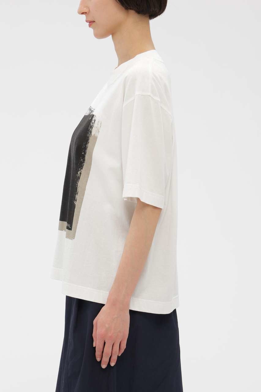 【マーガレットハウエル/MARGARET HOWELL】のLIGHT COTTON JERSEY TOP 人気、トレンドファッション・服の通販 founy(ファニー) 　ファッション　Fashion　レディースファッション　Fashion for Women　トップス・カットソー　Cut & Sew Tops　シャツ・ブラウス・オフィスカジュアル　Elegant Blouses & Button-Ups　ロングTシャツ・Tシャツ　Longline T-Shirts & Tees　カットソー・ベーシックTシャツ　Cut-and-Sewn Tops / Stretch Tees & Basics　グラフィック　Graphic, Graphic Design　ショート　Short, Short Length　スリーブ　Sleeve, Long Sleeve / Short Sleeve　ブロック　Block, Solid Block Pattern　プリント　Print, Printed Pattern　ヴィンテージ　Vintage Style　新作・新入荷　New Arrivals / New In　other-3|ID: prp329100004942456 ipo3291000000037095106