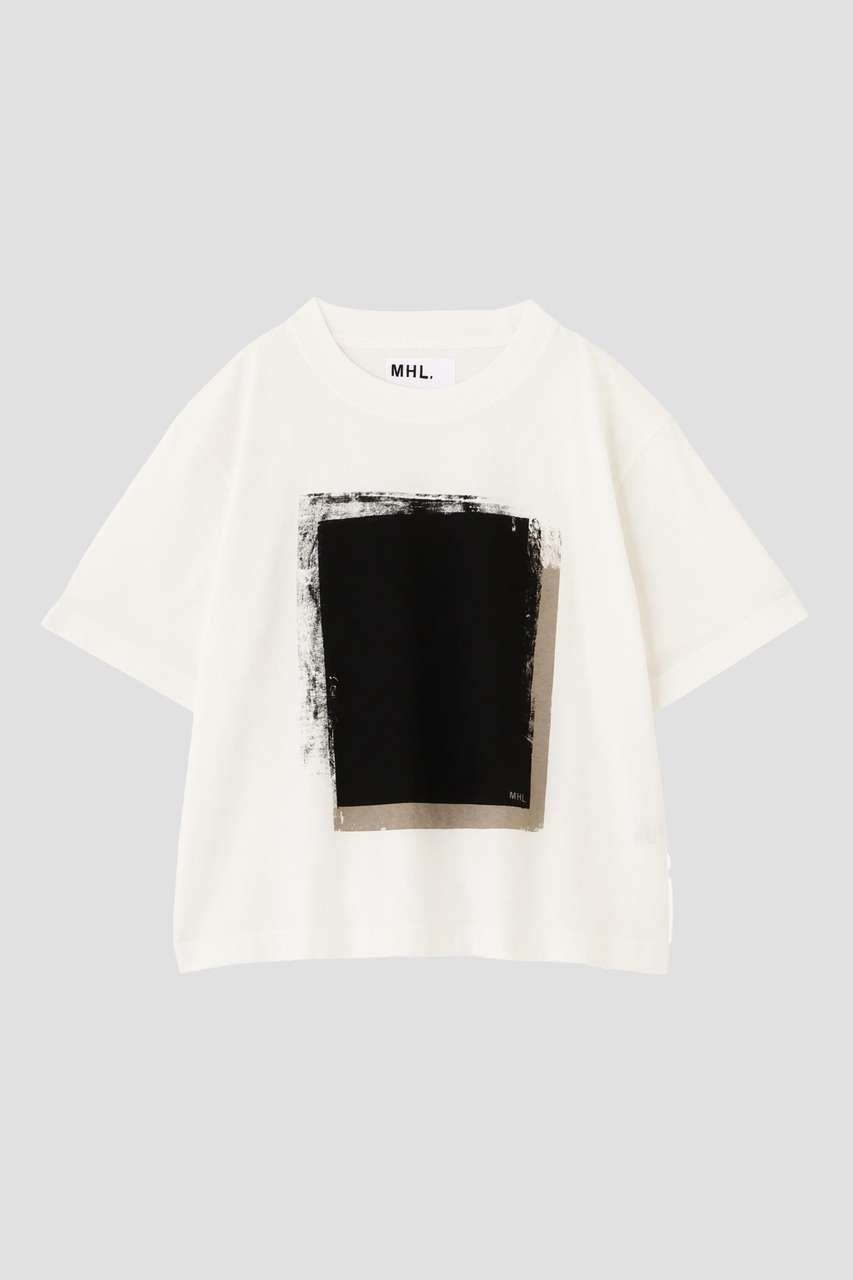 【マーガレットハウエル/MARGARET HOWELL】のLIGHT COTTON JERSEY TOP 人気、トレンドファッション・服の通販 founy(ファニー) 　ファッション　Fashion　レディースファッション　Fashion for Women　トップス・カットソー　Cut & Sew Tops　シャツ・ブラウス・オフィスカジュアル　Elegant Blouses & Button-Ups　ロングTシャツ・Tシャツ　Longline T-Shirts & Tees　カットソー・ベーシックTシャツ　Cut-and-Sewn Tops / Stretch Tees & Basics　グラフィック　Graphic, Graphic Design　ショート　Short, Short Length　スリーブ　Sleeve, Long Sleeve / Short Sleeve　ブロック　Block, Solid Block Pattern　プリント　Print, Printed Pattern　ヴィンテージ　Vintage Style　新作・新入荷　New Arrivals / New In　other-4|ID: prp329100004942456 ipo3291000000037095107