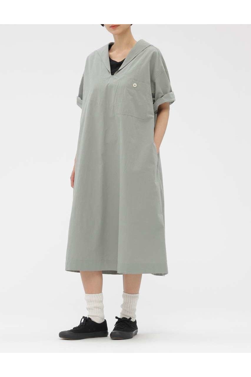 【マーガレットハウエル/MARGARET HOWELL】のSANDED COTTON LINEN DRESS インテリア・キッズ・メンズ・レディースファッション・服の通販 founy(ファニー) 　ファッション　Fashion　レディースファッション　Fashion for Women　ワンピース　Dresses　フォーマル・パーティードレス・結婚式用ドレス　Elegant & Casual Dresses　チュニック　Tunic Tops & Dresses　スリーブ　Sleeve, Long Sleeve / Short Sleeve　チュニック　Tunic, Long Top　ドレス　Dress, One-Piece　ハーフ　Half, Half-Length　ポケット　Pocket, Pocket Detail　リネン　Linen, Linen Fabric　ワイド　Wide, Wide Fit　夏　Summer　新作・新入荷　New Arrivals / New In　グレー|ID: prp329100004942457 ipo3291000000037095112