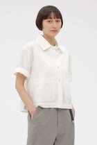 【マーガレットハウエル/MARGARET HOWELL】のHIGH COUNT DRY COTTON LINEN SHIRT 人気、トレンドファッション・服の通販 founy(ファニー) ファッション Fashion レディースファッション Fashion for Women トップス・カットソー Cut & Sew Tops シャツ・ブラウス・オフィスカジュアル Elegant Blouses & Button-Ups コンパクト Compact, Small Size ショート Short, Short Length スリーブ Sleeve, Long Sleeve / Short Sleeve ポケット Pocket, Pocket Detail リネン Linen, Linen Fabric ワイド Wide, Wide Fit 新作・新入荷 New Arrivals / New In thumbnail ホワイト|ID: prp329100004942459 ipo3291000000037095123